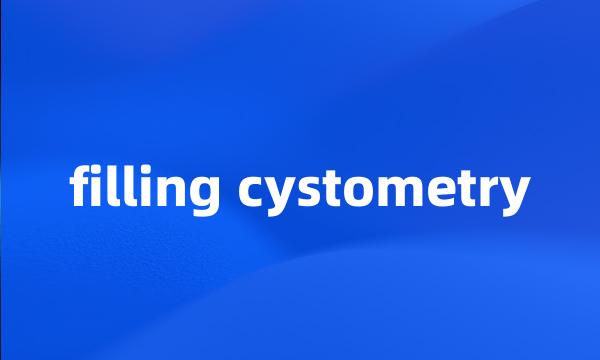 filling cystometry