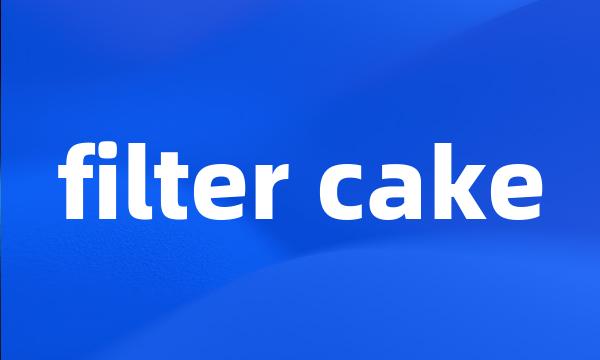 filter cake