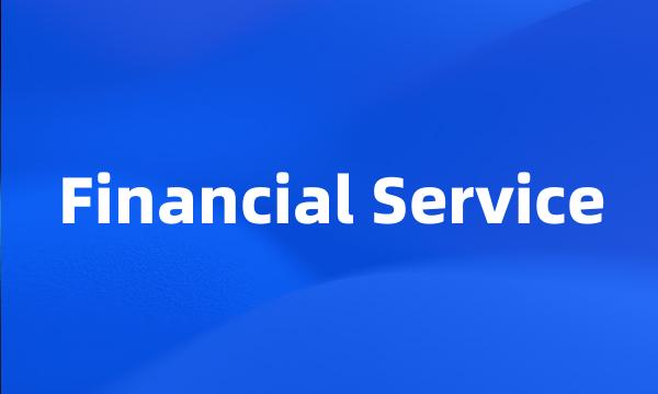 Financial Service