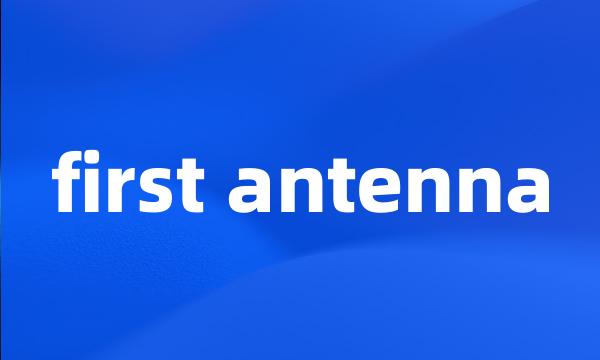 first antenna