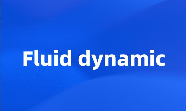 Fluid dynamic