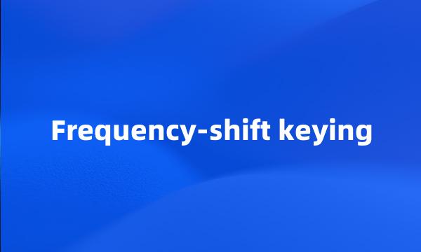 Frequency-shift keying