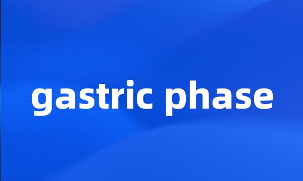 gastric phase