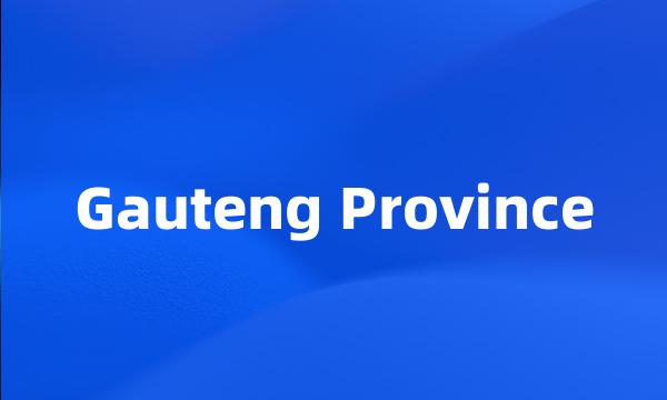 Gauteng Province