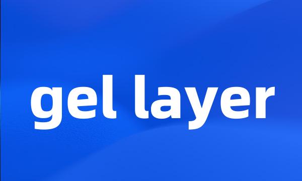 gel layer