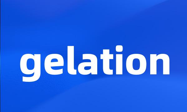 gelation