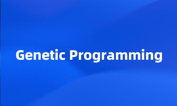 Genetic Programming