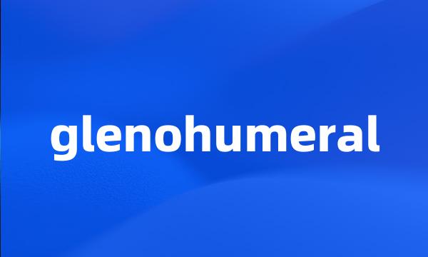 glenohumeral