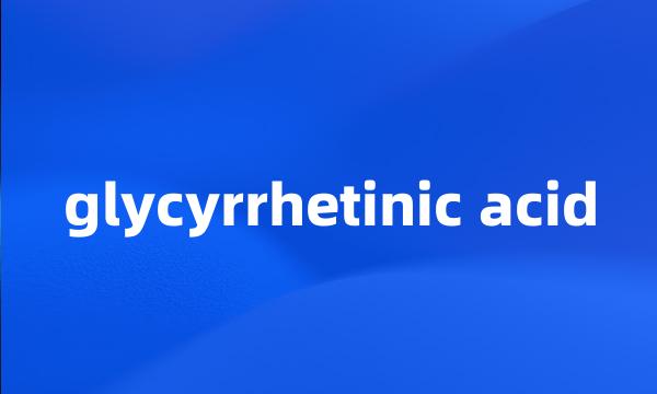 glycyrrhetinic acid