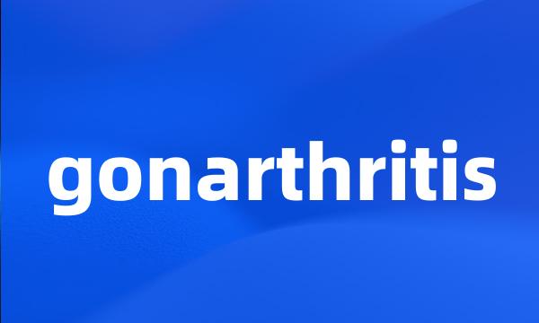 gonarthritis