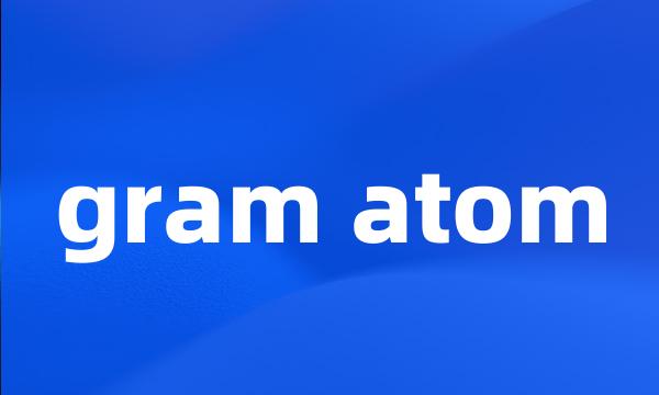 gram atom