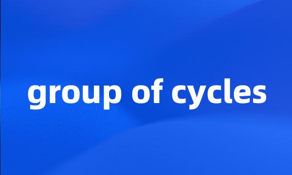 group of cycles