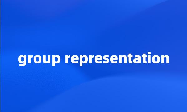 group representation