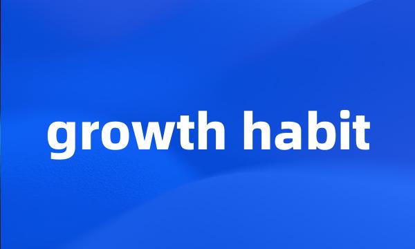 growth habit