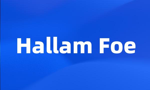 Hallam Foe