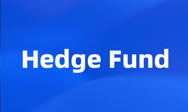 Hedge Fund