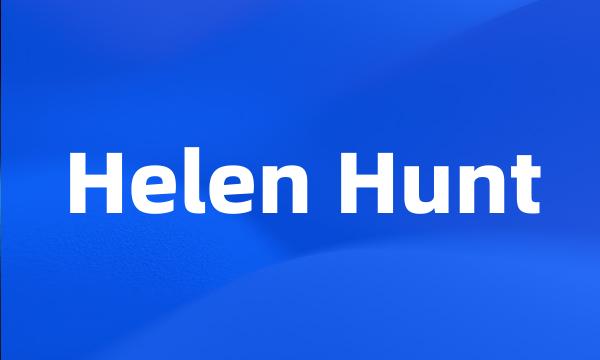 Helen Hunt