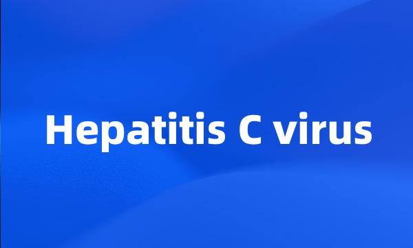 Hepatitis C virus