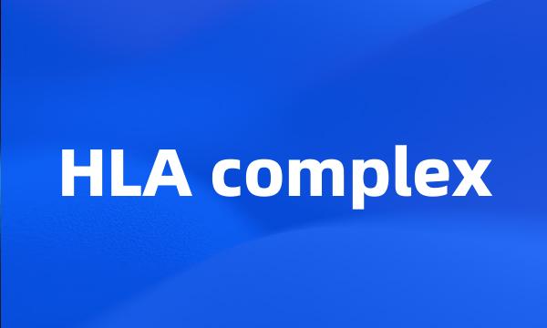 HLA complex