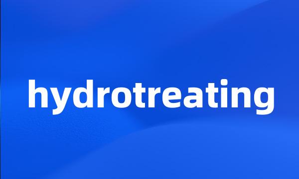 hydrotreating