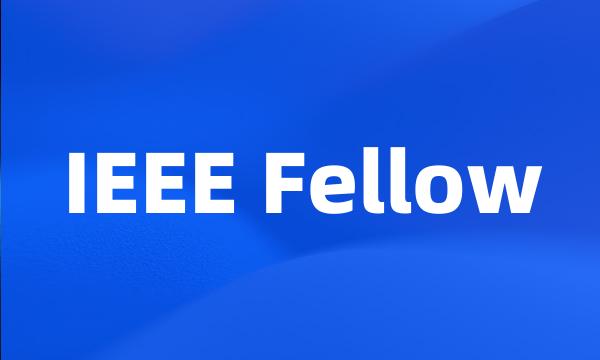 IEEE Fellow