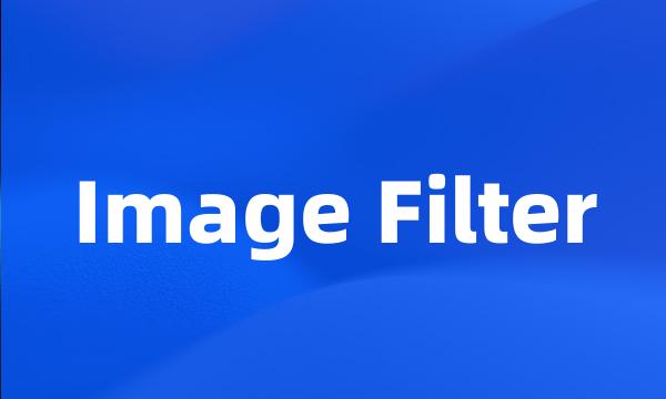 Image Filter