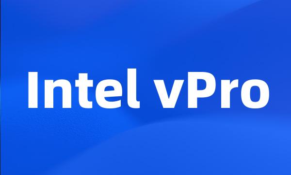 Intel vPro