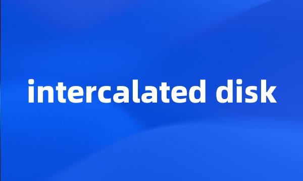 intercalated disk