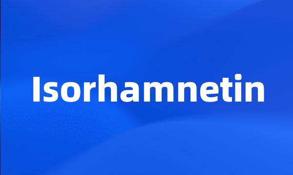 Isorhamnetin