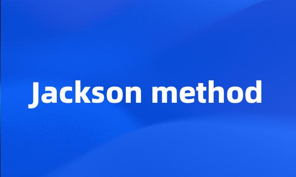 Jackson method