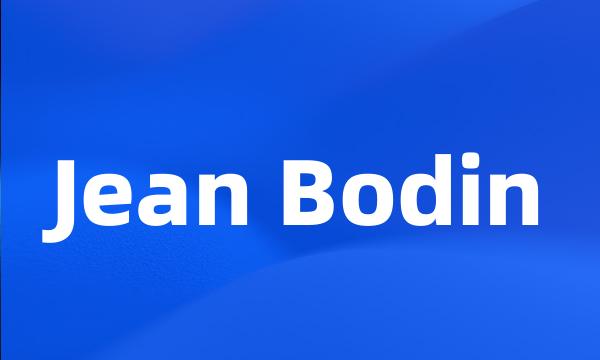 Jean Bodin