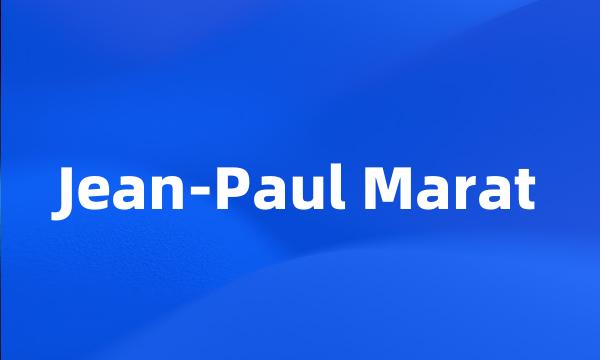 Jean-Paul Marat