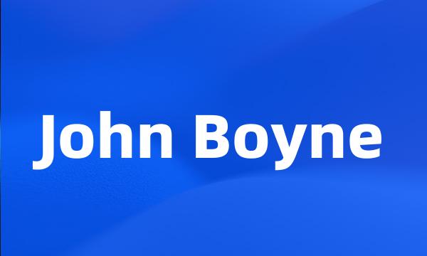 John Boyne