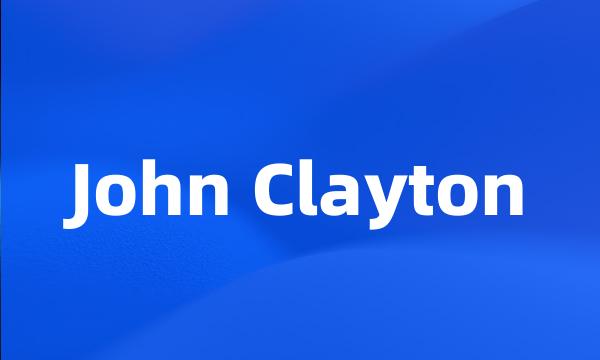 John Clayton