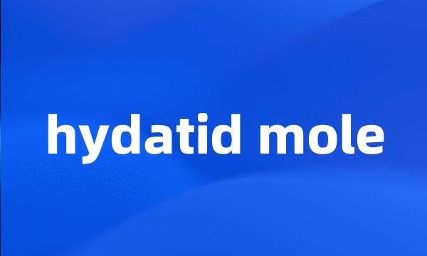 hydatid mole