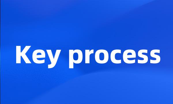 Key process