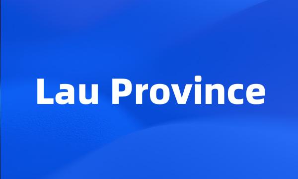 Lau Province