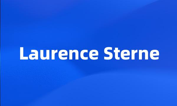 Laurence Sterne