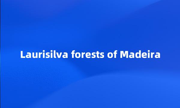 Laurisilva forests of Madeira