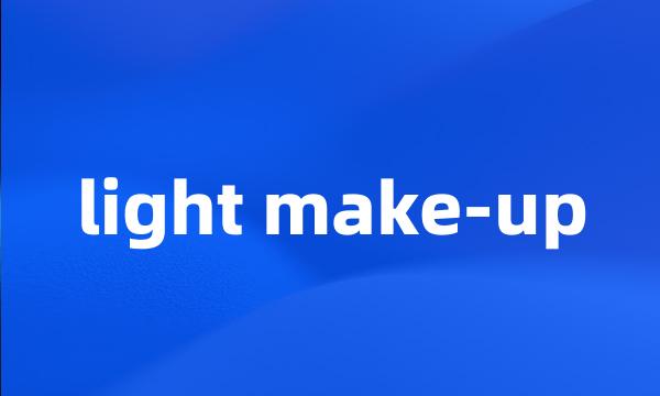 light make-up