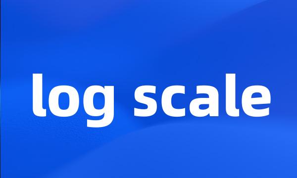 log scale