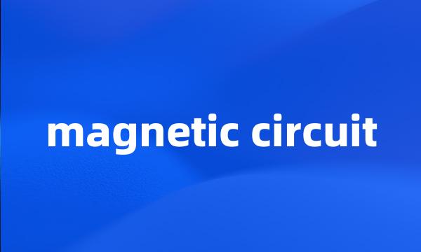 magnetic circuit