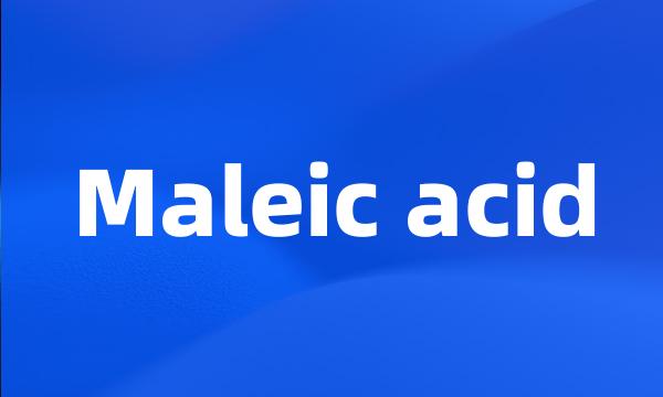 Maleic acid