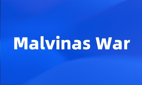 Malvinas War