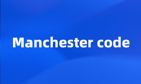 Manchester code