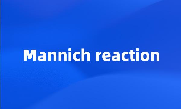 Mannich reaction