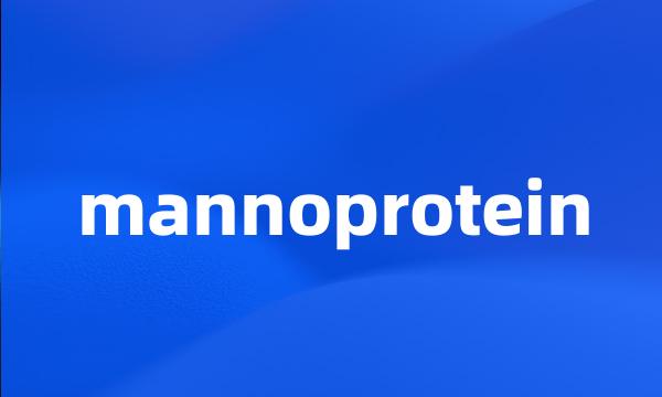 mannoprotein