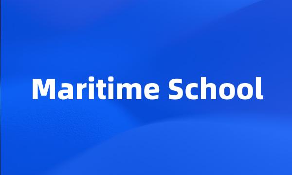 Maritime School