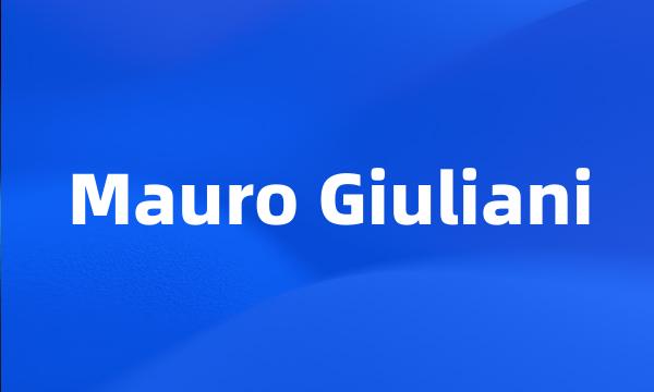 Mauro Giuliani