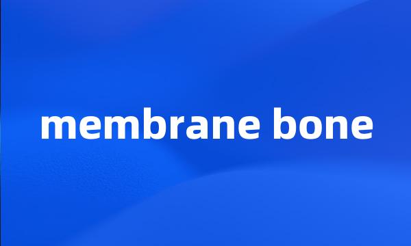 membrane bone